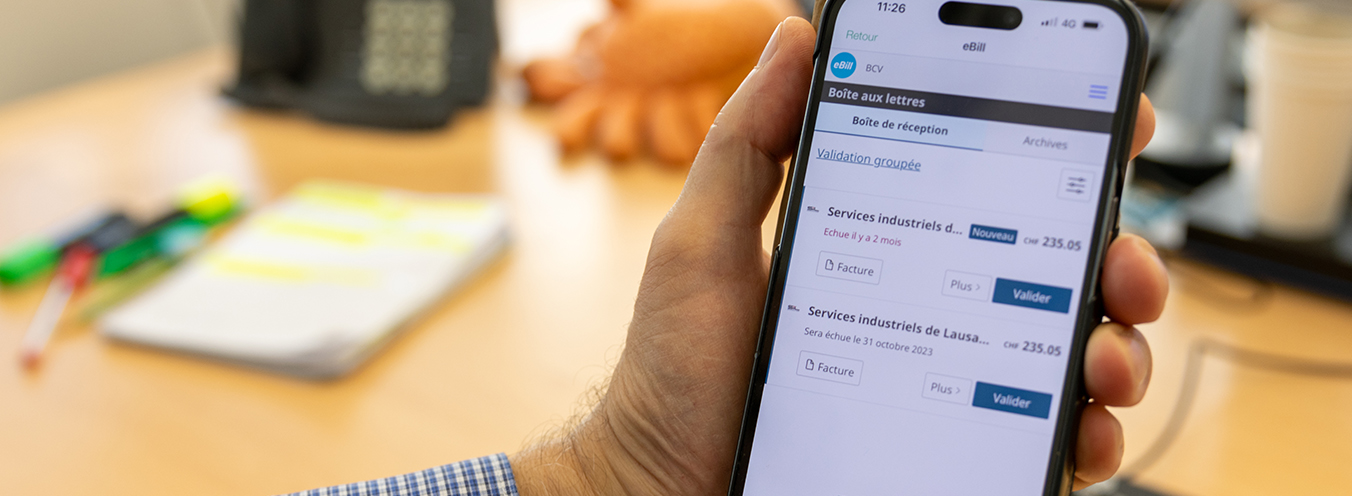 eBill: quelques clics suffisent pour faire vos paiements