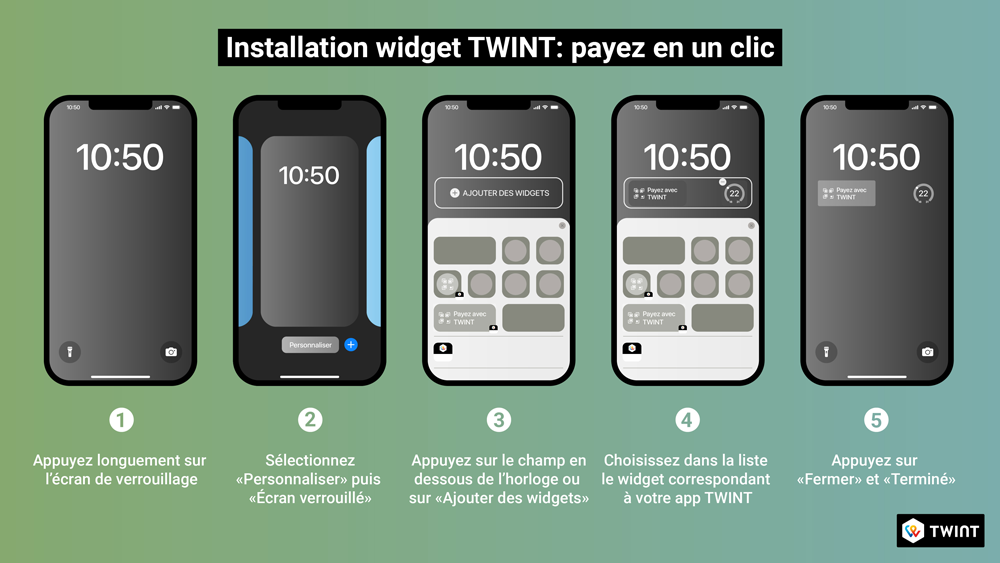 Payer plus tard avec TWINT » APP